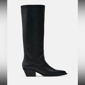 Zara Knee High cowboy boots.